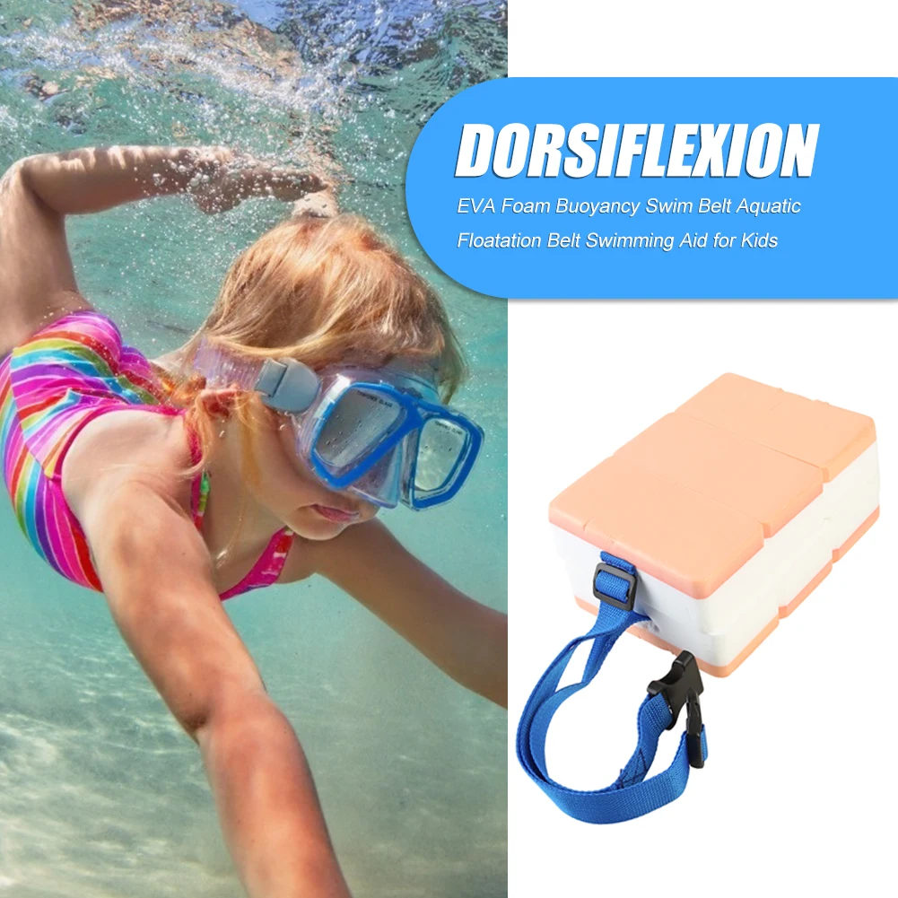 Swimming Exercise Belt EVA Floating Belt Aquatic Swimming Pool Training Safety Board Adjustable Kids Waistband Pool Accessories