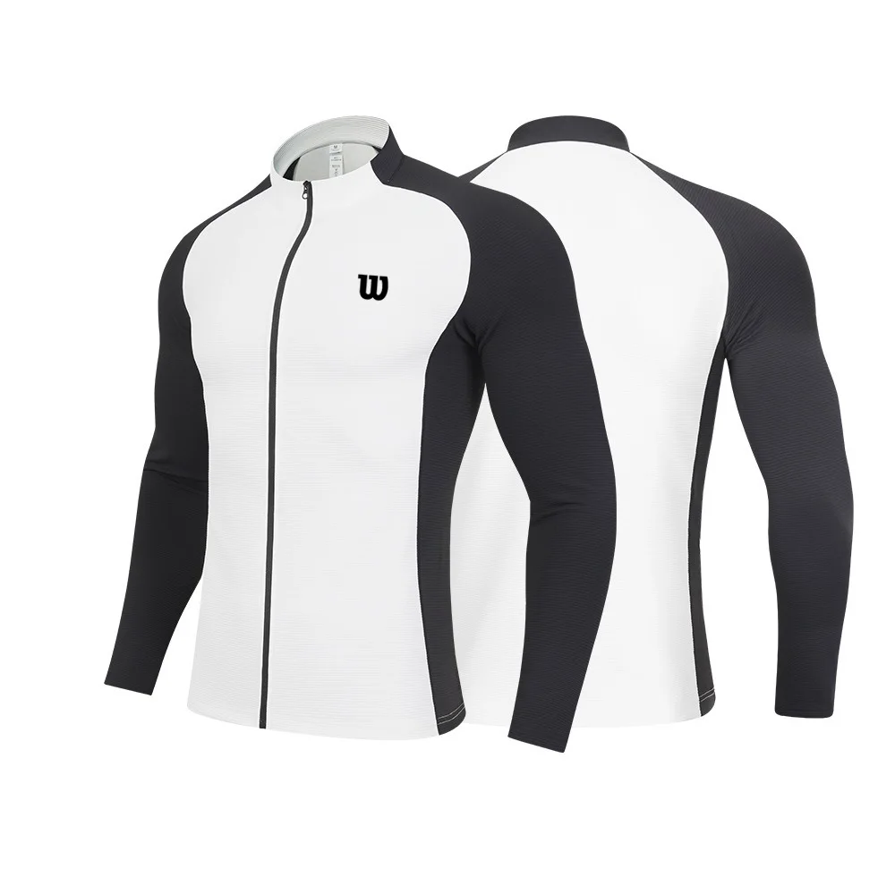WILSON Men's and Women's Tennis Clothes Autumn and Winter Sports Leisure Quick-drying Training Long-sleeved Jacket
