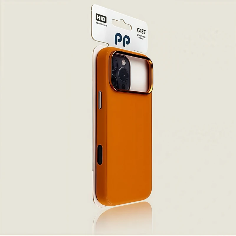 Magnetic Leather Luxury Case with Silicone Border and AI Button Bumper