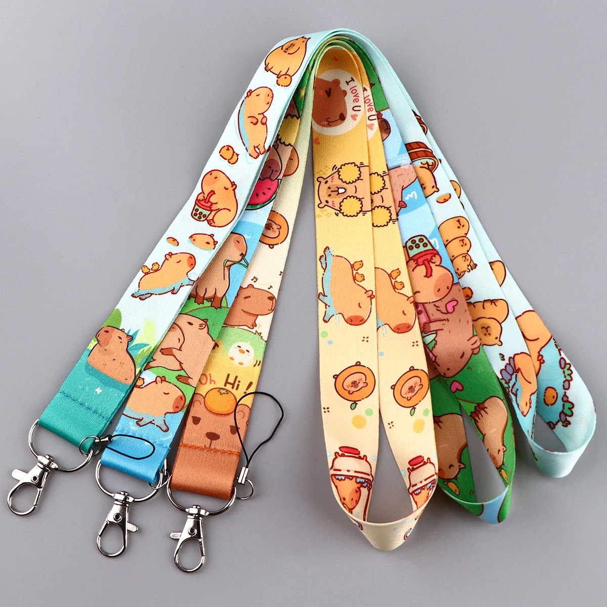 Adorable Capybara Lanyard with Card & Key Holder - Perfect Holiday Gift