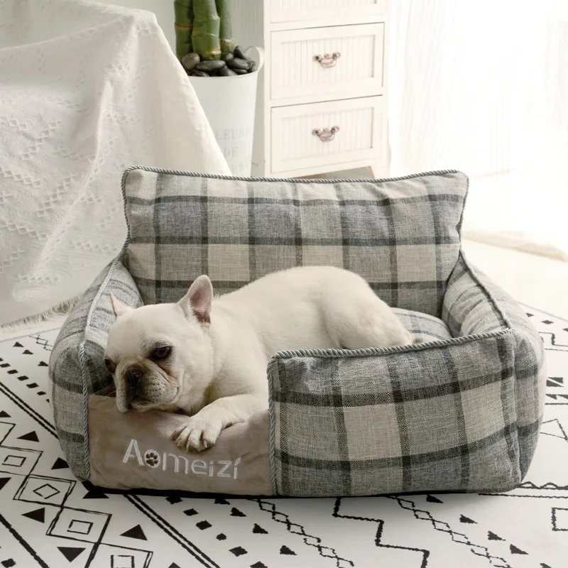 Square Removable and Washable Summer Mat Dog Kennel Four Seasons Universal Cat Kennel Teddy Corgi Pet Products