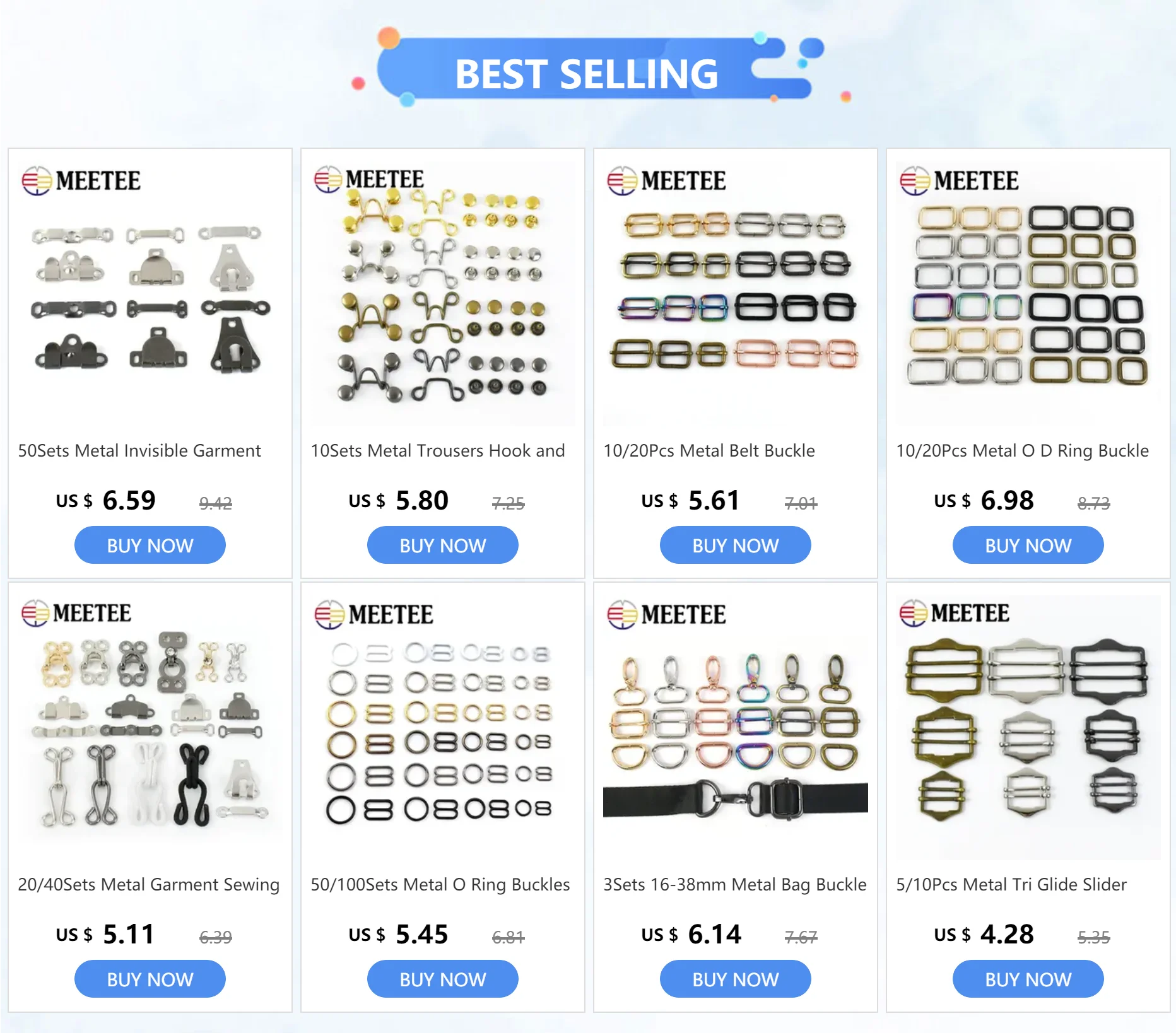 Description Picture 2 of item10Sets 26-50mm Metal Retro Buckle Button Jeans Hook Suspender Pants Garment Strap Adjust Clasp DIY Sewing Hardware Accessories