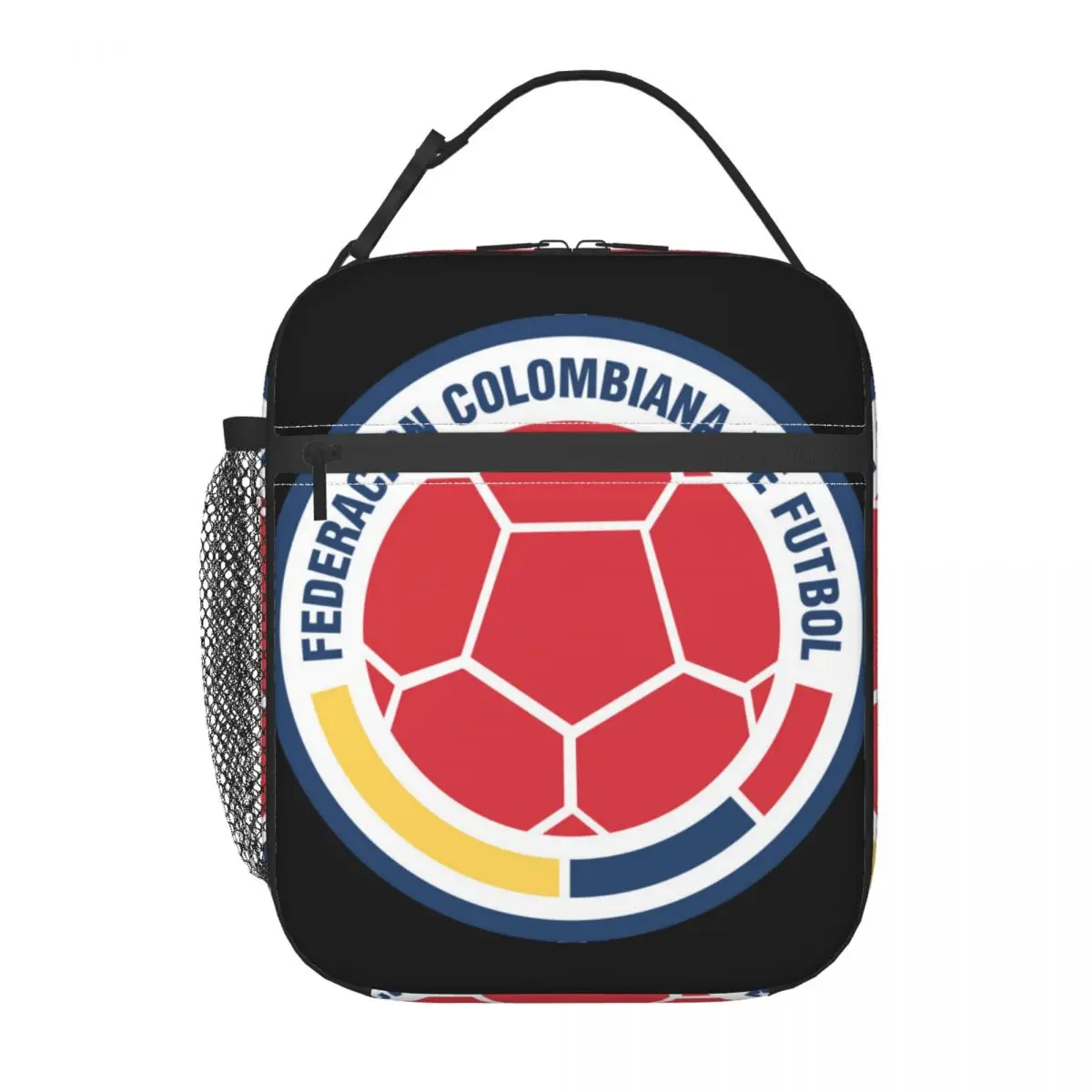 

Insulated Lunch Bag Colombia National Football Team Sport Logo Lunch Box Tote Food Handbag