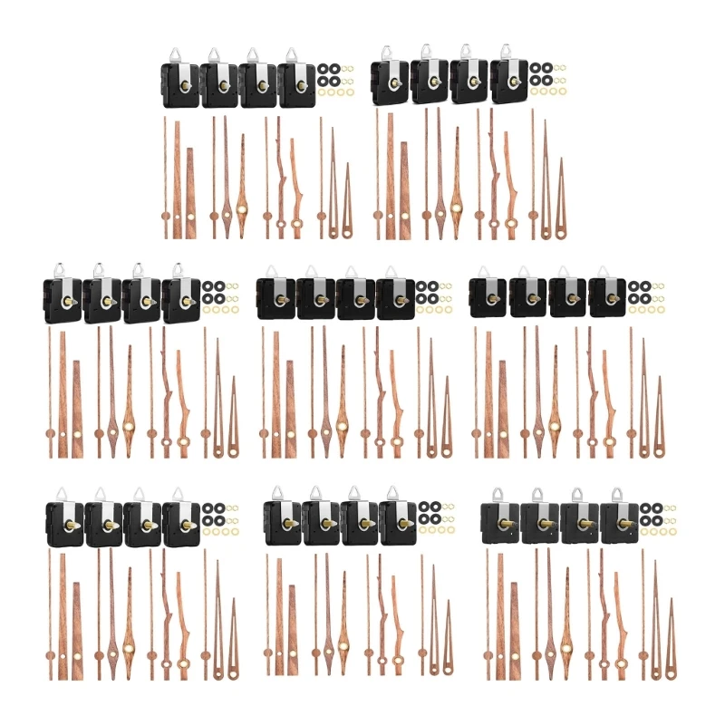 

Clock Making Kits 4Pieces Quiet Clock Movement Wall Clock Parts with Hands
