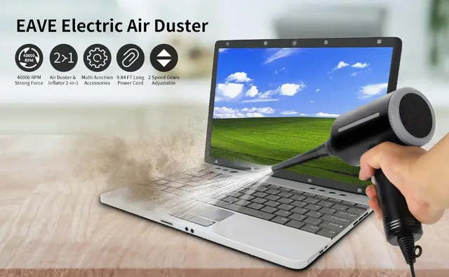 Soffiatore Aria Compressa Elettrico Pafolo - 500W, 2 Velocità, 6 Accessori - Foto 13