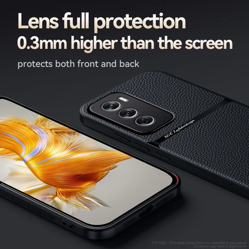 Premium PU Leather Magnetic Protective Case - Hard Back Shell Cover