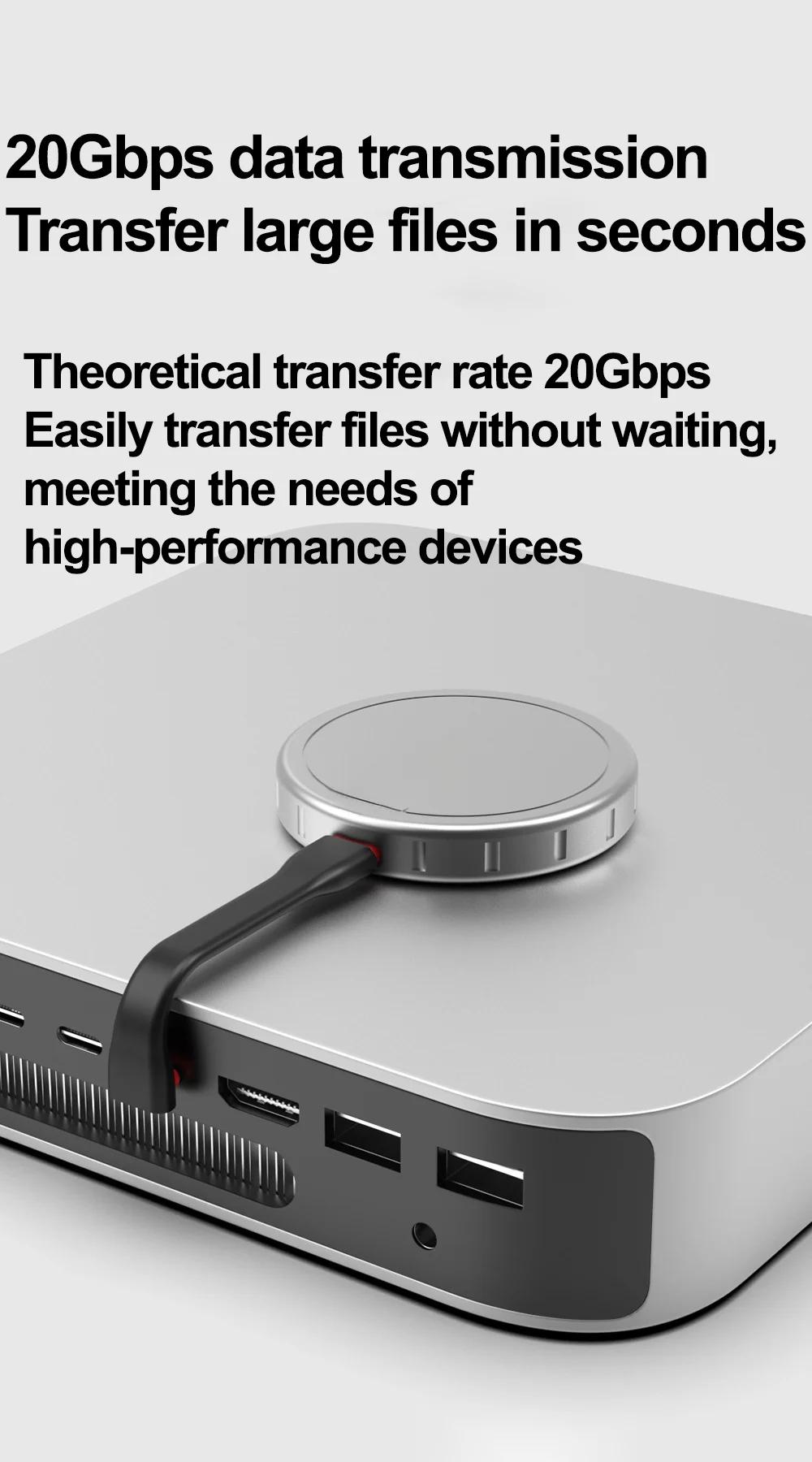 20Gbps Schnelles C-T-C-Kabel Typ-C Datenkabel Motorrad-Elektronikzubehör Kurzes Flachkabel 20G Geeignet für iPhone15Pro Max – Detail 3