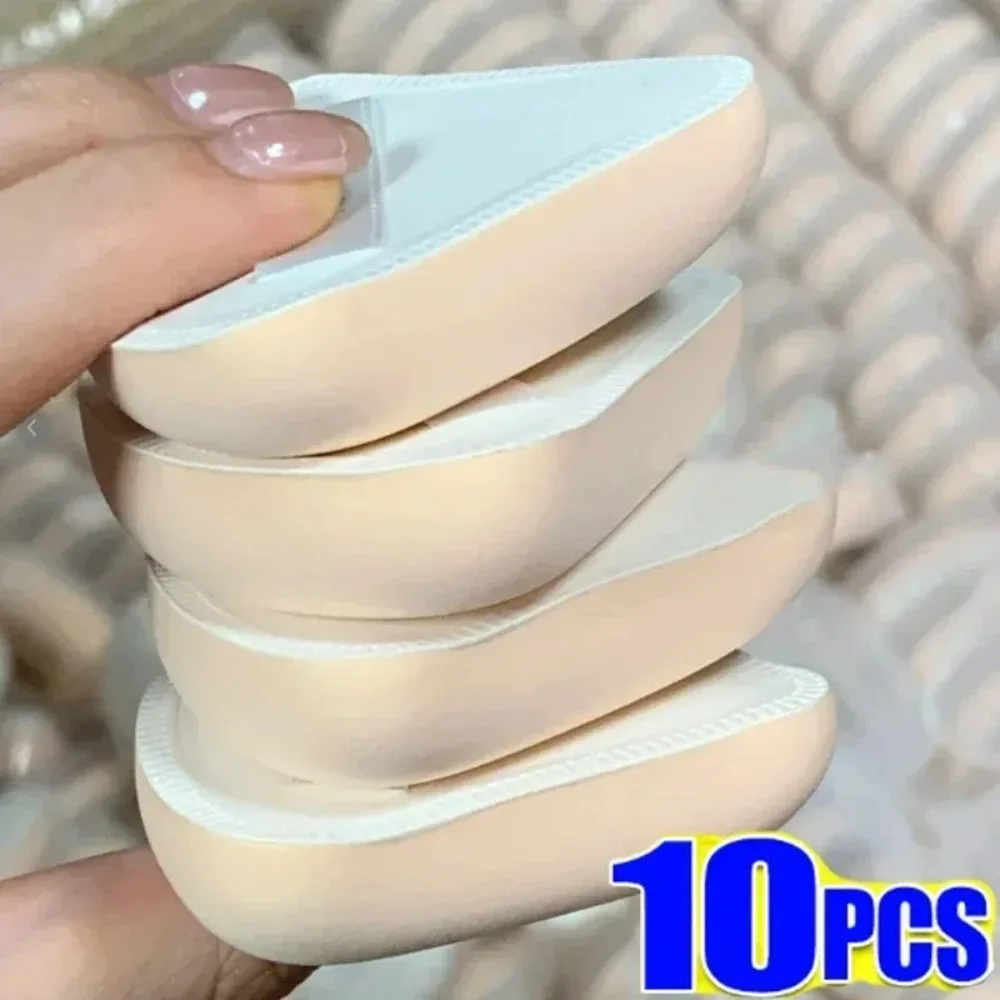 5개입 원형 사각형 삼각형 모양 메이크업 스펀지 퍼프 건식 습식 겸용 부드러운..