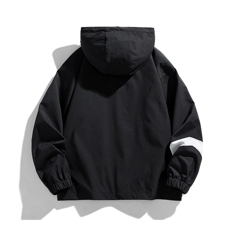 Men's Outdoor Jacket Retro Windbreaker Free Shipping Spring Autumn New Couple Hooded Jacket High Street Lightweight Coat