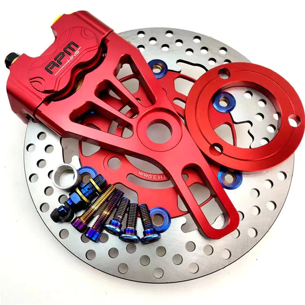 Zacisk hamulcowy RPM CNC do motocykli 82 mm z adapterem