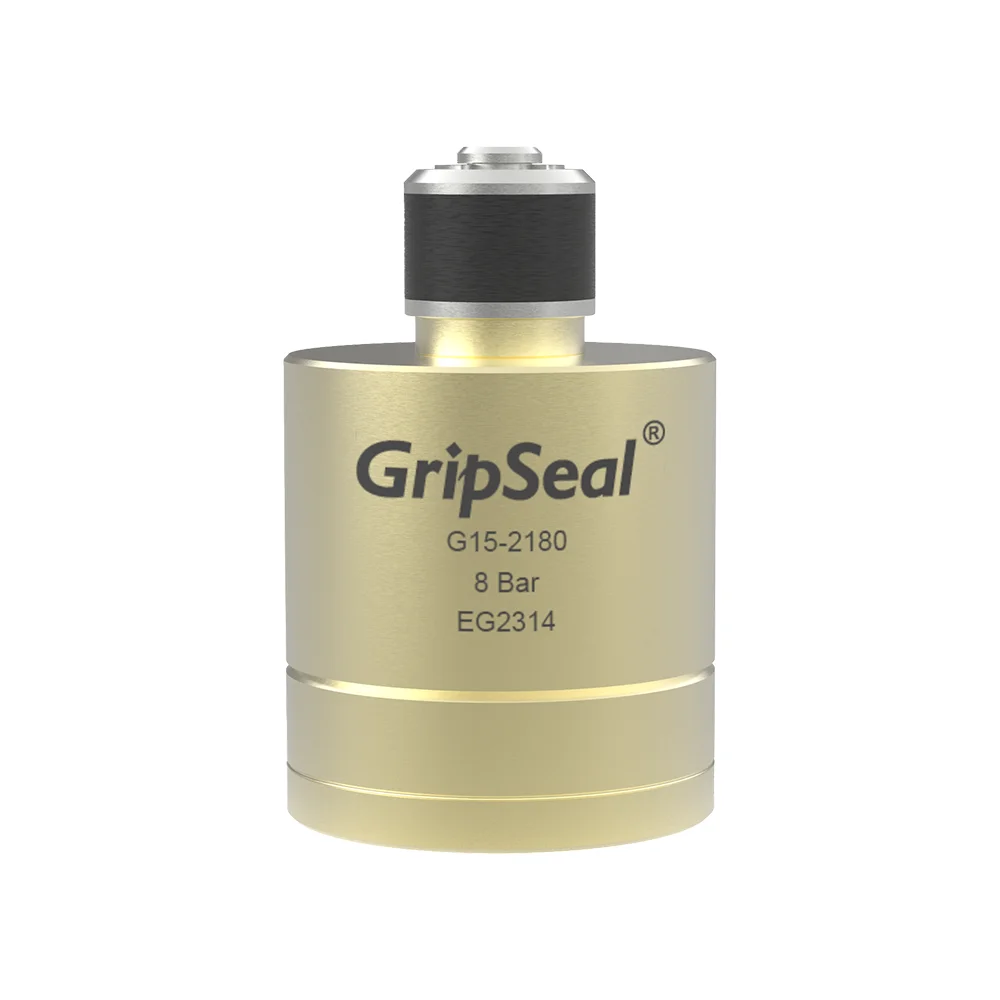 

GripSeal G15 internal connector quick seal connector utilizes air pressure to inflate the seal for leak test