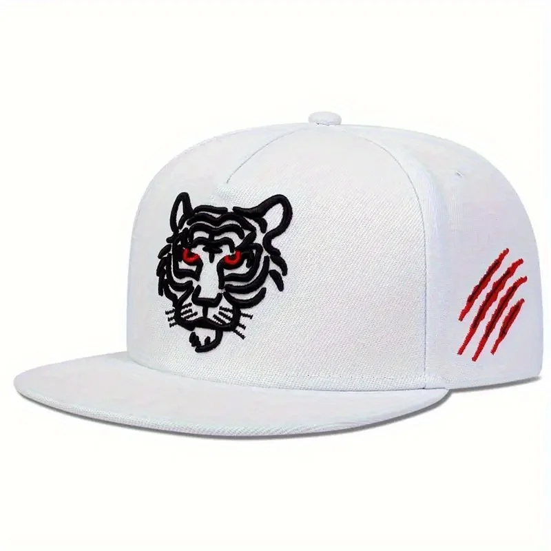 

Tiger Snapback Hat Embroidery Black Baseball Caps For Men Women Fashion Casual Flat Cap Male Outdoor Sports Sun Hats For Women