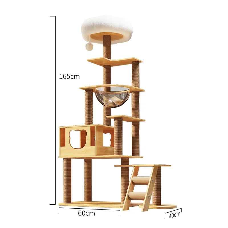 

Cat Climbing Frame Cat Nest Cat Tree Integrated Cat Rack Scratching Post Pass