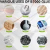 B-7000 Upgrade Adhesive B7000 PRO Clear Slow Drying Soft Anti-vibration Glue for Phone Frame Battery Cover Diamond Jewelry Craft 6
