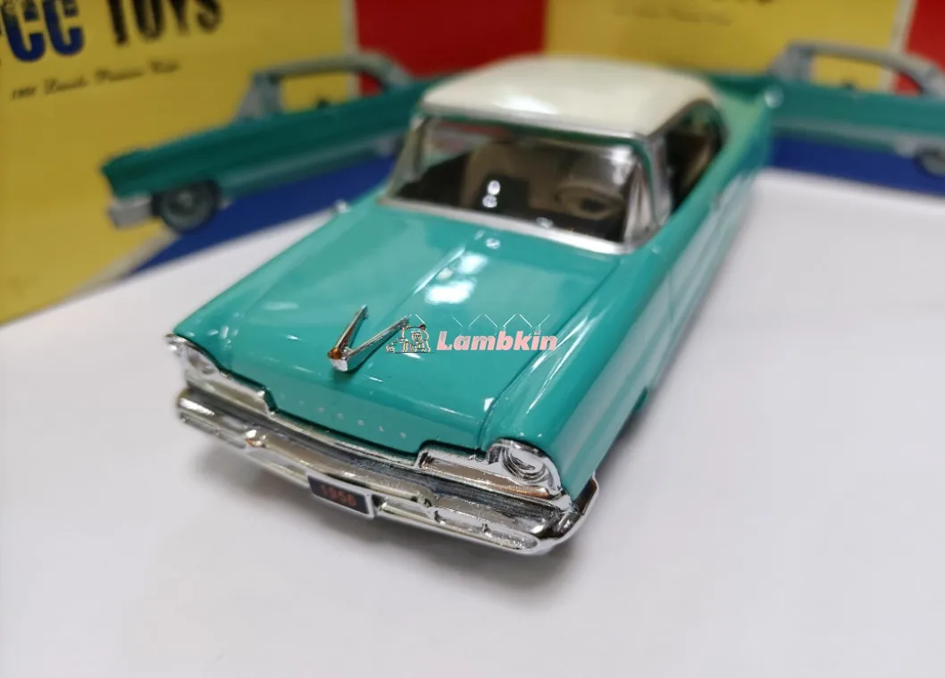 Модель автомобиля GFCC 1:43 для Lincoln Premier Coupe, Коллекционная модель из зеленого сплава 1956 с орнаментом, миниатюрный подарок