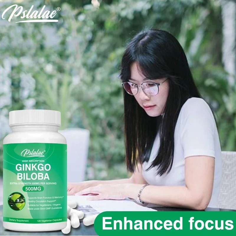Ginkgo 500 Mg Extra Strength 500 Mg Per Serving-Supports Brain Function and Memory Support Non-GMO