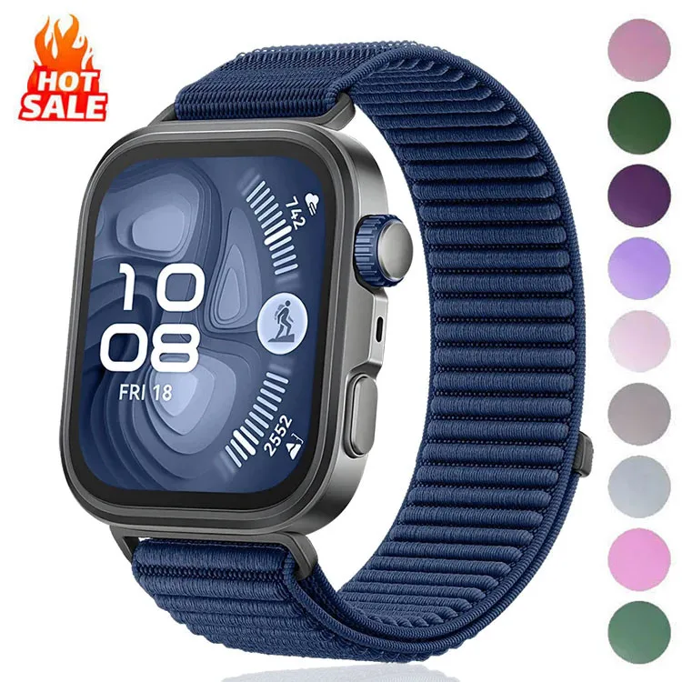 Breathable Braided Nylon Loop Strap - Comfortable Fit Watch Band Accessory