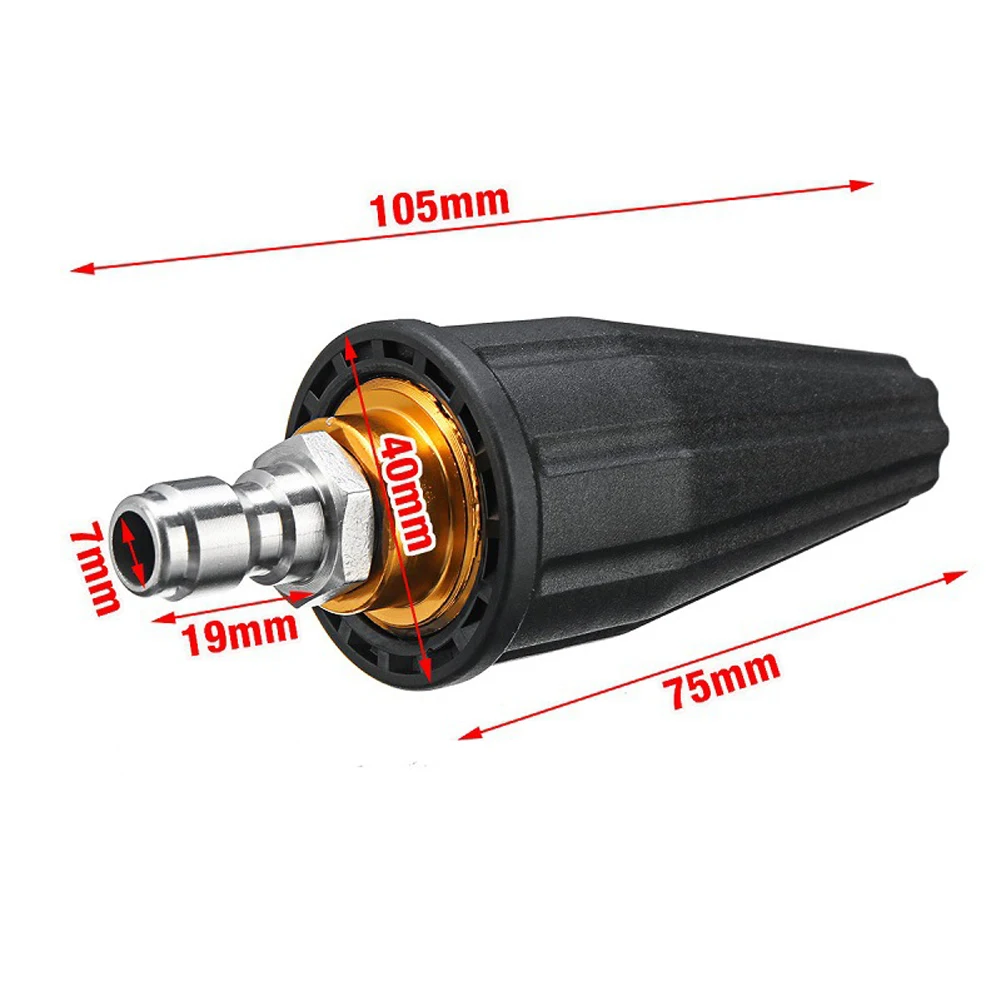5/6개 고압 세척기 분사 노즐 팁 1/4인치 피팅 4000 PSI 압력 세척기 제터 노즐 자동차 세척 액세서리