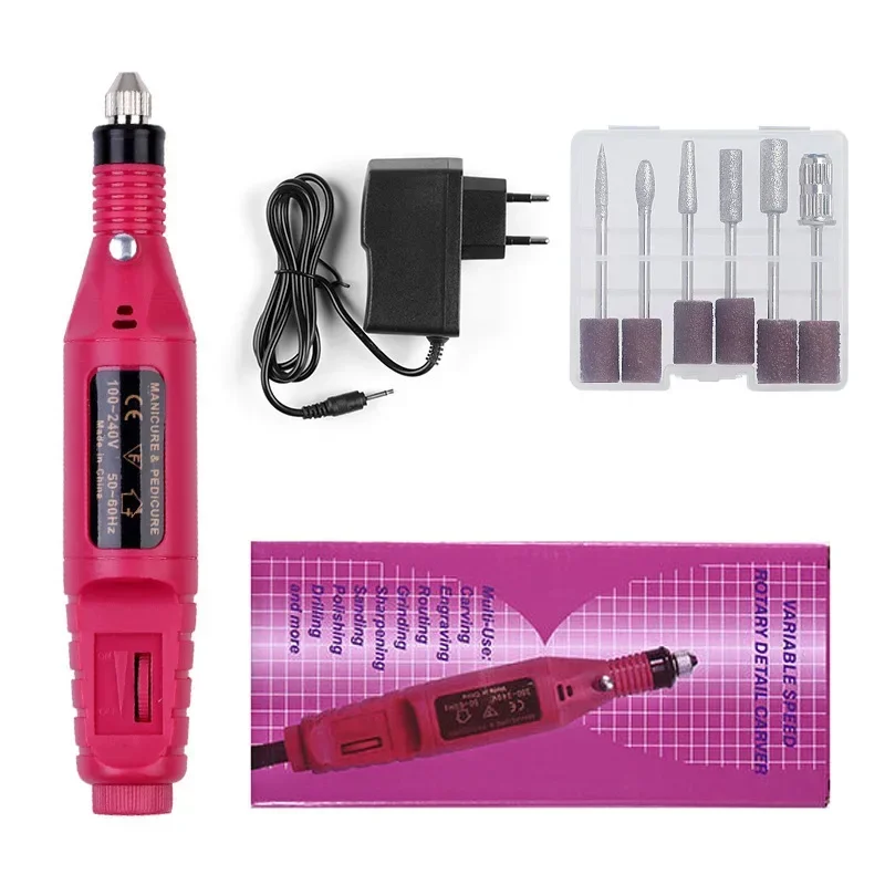 

Professional Electric Manicure Machine Nail Drill Pen Pedicure File Polish Shape Tool Nail Art Feet Care Tools Kit