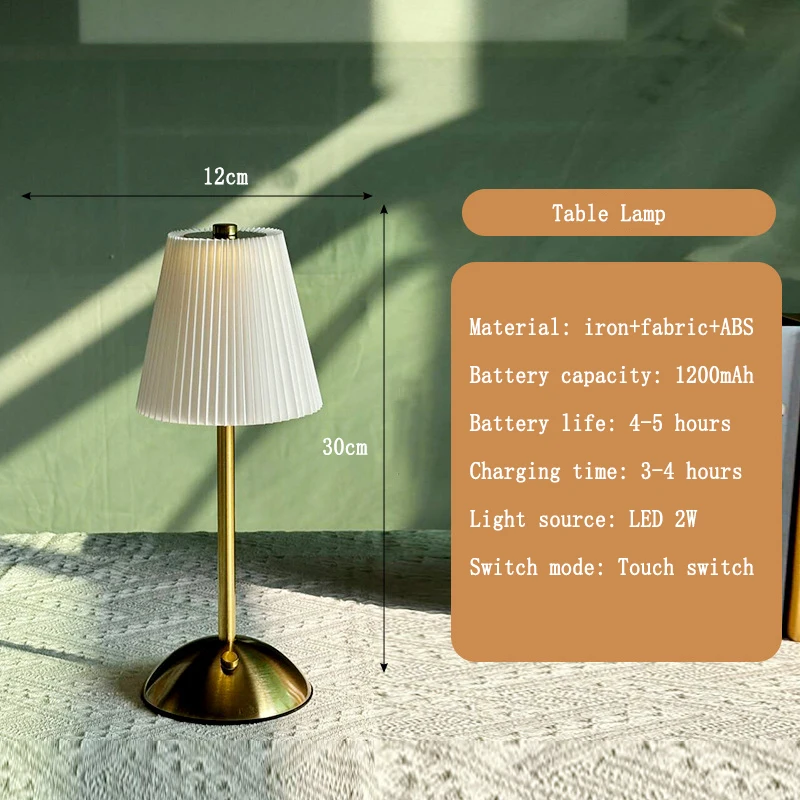 الإبداعية LED مطوي النسيج عاكس الضوء غرفة نوم أباج...