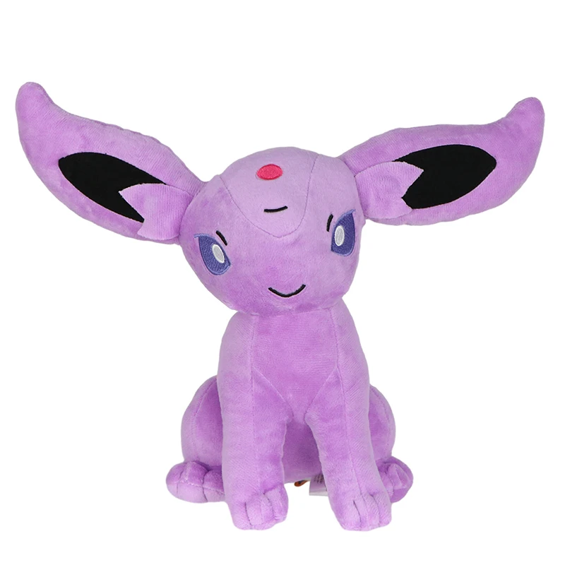 Pokemon Espeon Plush Toy, Eevee Mimikyu Cos Espeon, Verde brilhante, Roxo, Bonecas de pelúcia macia, Presentes de lembrança japoneses, Quente