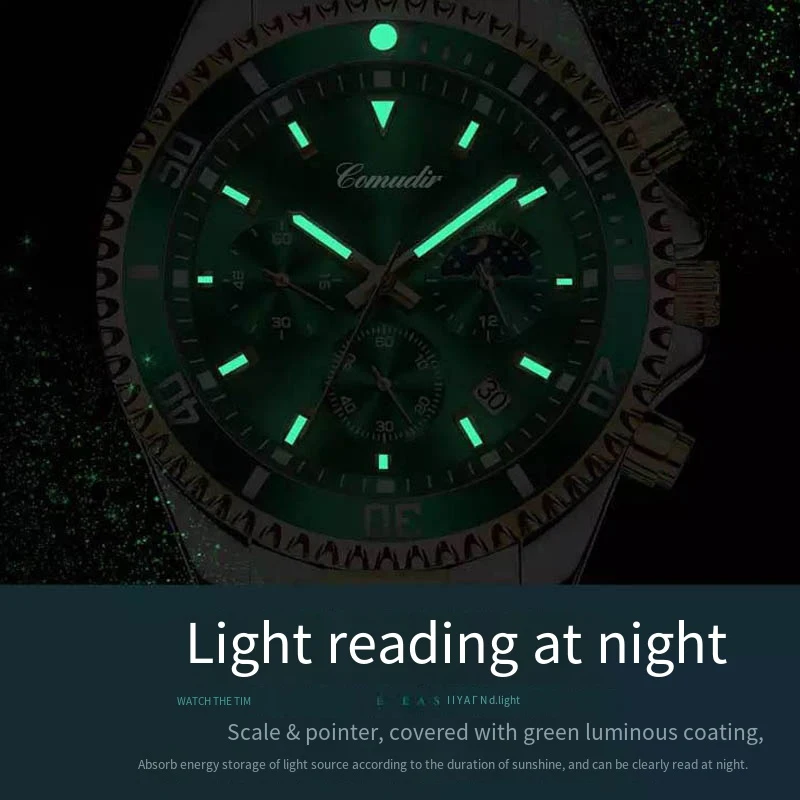 Fashion Top Brand Mens Watch Waterproof Sports Stainless Steel Quartz Wristwatch Business Luminous Watches for Men reloj hombre 4