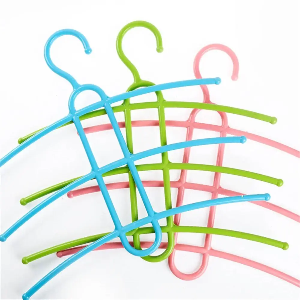 Plastic Fishbone 3 layer Multifunctional Clothes Hanger Wardrobe Clothes Hanger Anti-skid Plastic Clothes Rack 3