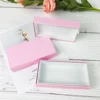 Wholesale Colorful Print Logo Magnetic Drawer Case Empty Box Mink False Eyelash Packaging Logo Glitter Paper Magnetic Box Makeup 2