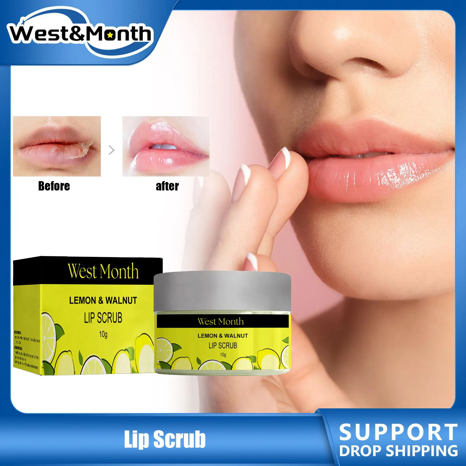 

Lip Scrub Nourishing Pink Lip Dead Skin Remover Repair Lighten Fine Lines Prevent Cracking Brightening Lip Moisturizing Cream