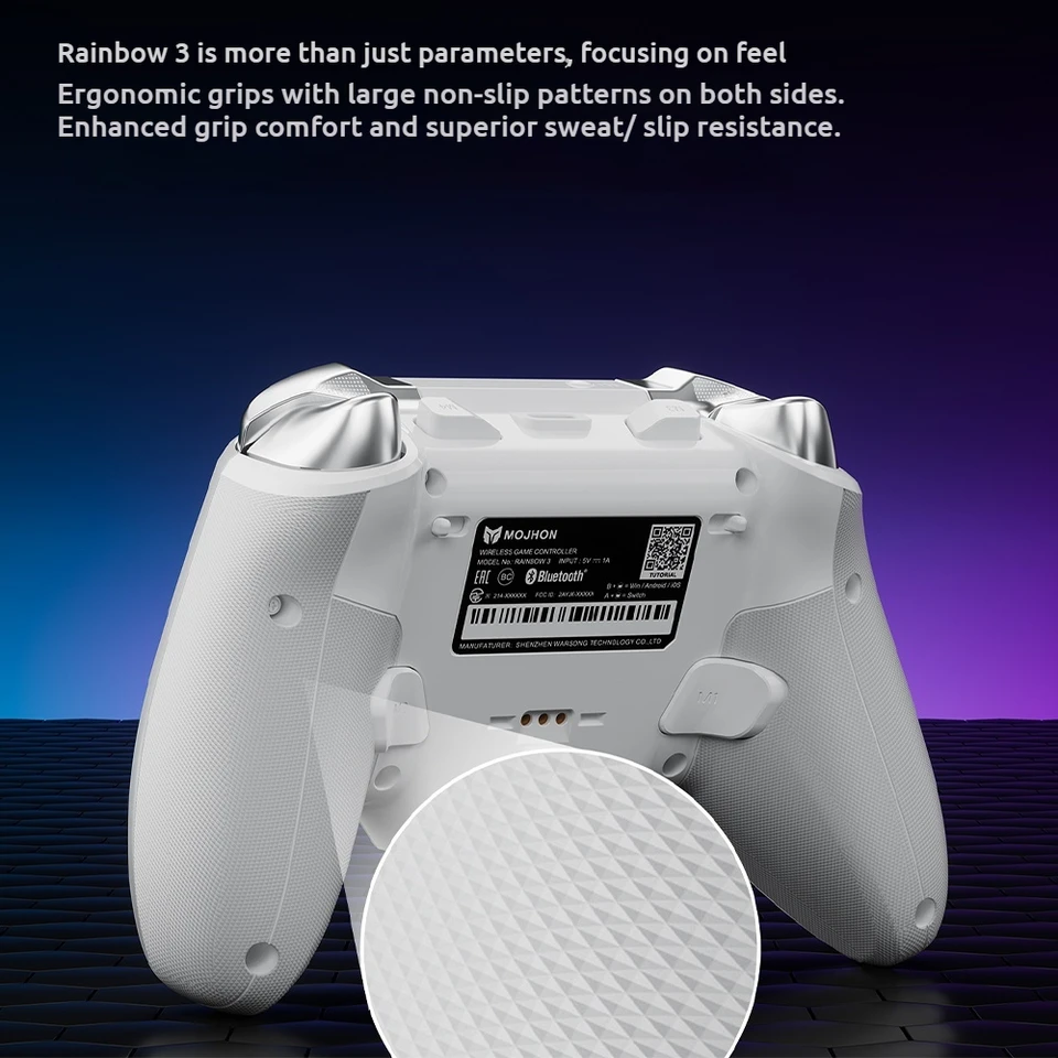 Bigbigwon Rainbow 3 Gamepads Tri Mode Wireless Nearlink Game