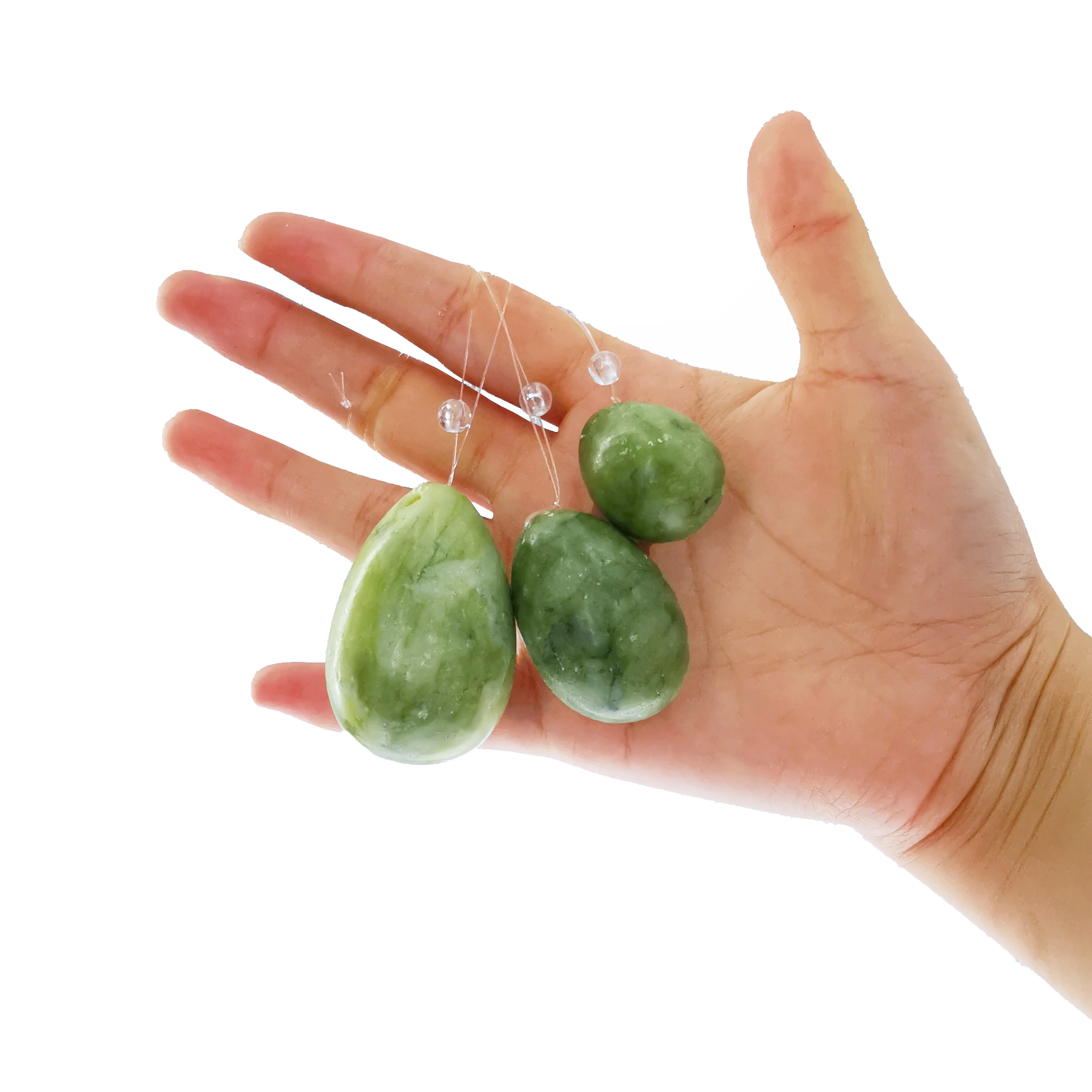 Natural Jade Egg Kegel Women Pelvic Floor Muscle Kegel Exercise Yoni Egg Massage ball Tightening Vaginal Ben Wa Ball kegel balls
