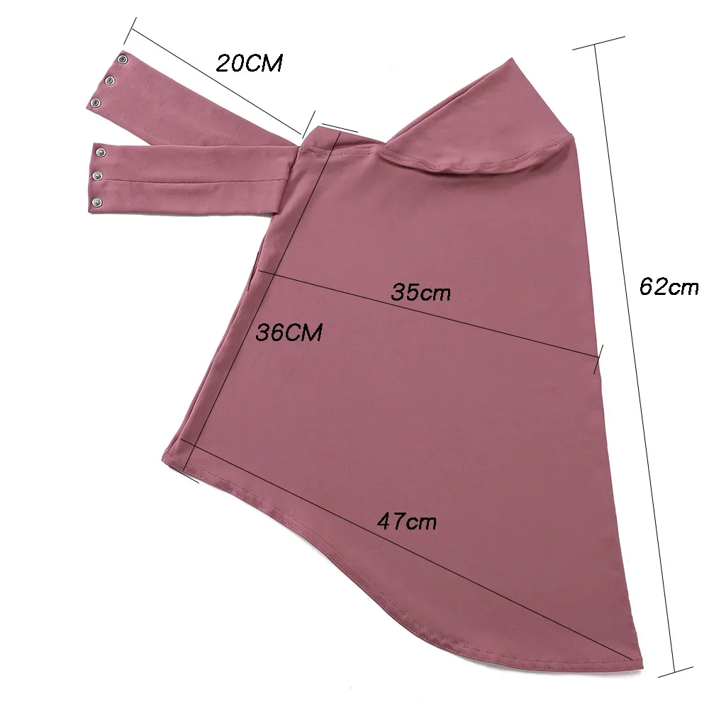 Instant Jersey Hijab with Snap Closure  Breathable Full Cover for Muslim Women Stretchable Head Wrap for Daily