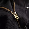 New Korean Youth Troupe Same Style Men's Splicing Patch Micro Elastic Willow Dings Hip Hop Small Straight Leg Denim Pants 5508 4