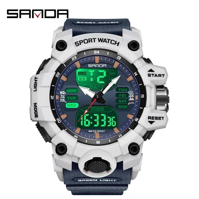 Top Brand Men's Watches Sports Military Quality Waterproof Digital Wristwatches Dual Display Men's Watch Male Gifts Reloj Hombre