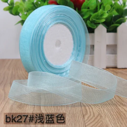 Organza Chiffon Ribbon for Decoration and Crafting - 50 Yards