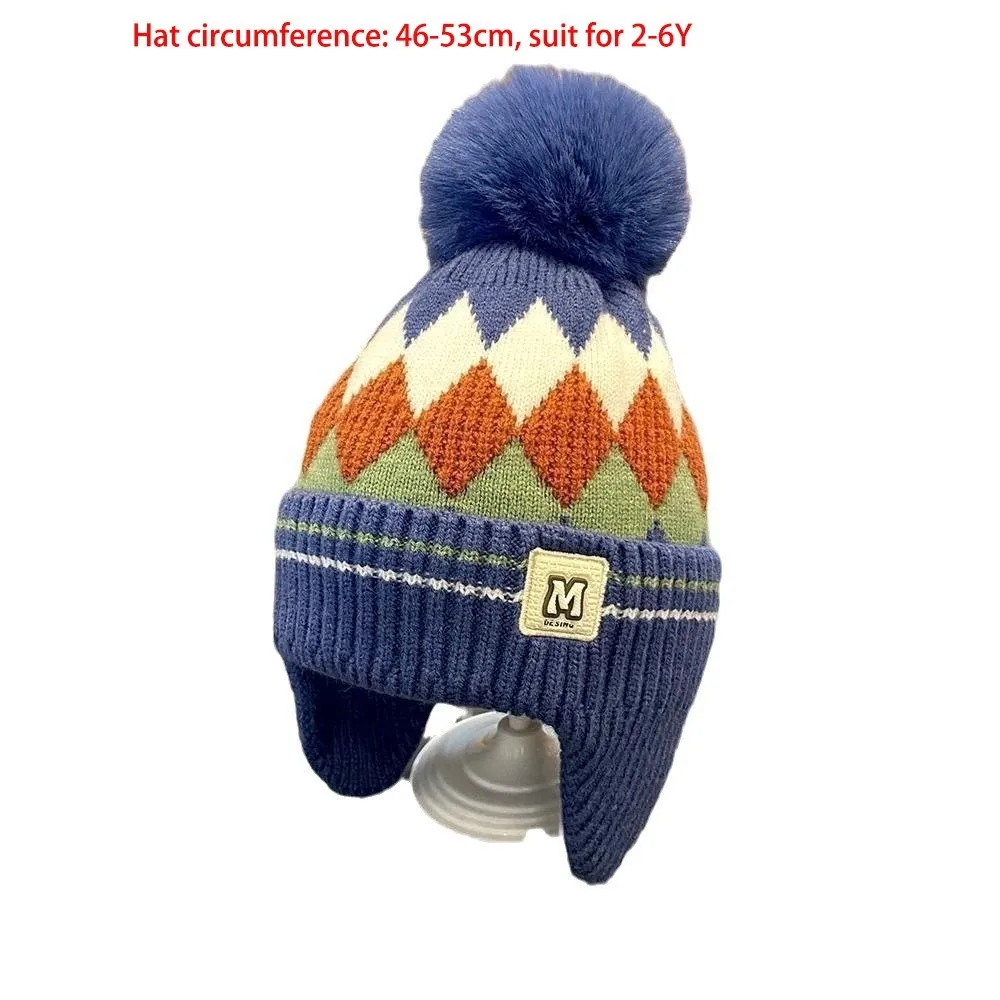Warm Knitted Windproof Hat for Kids Cold Weather Ear Protection
