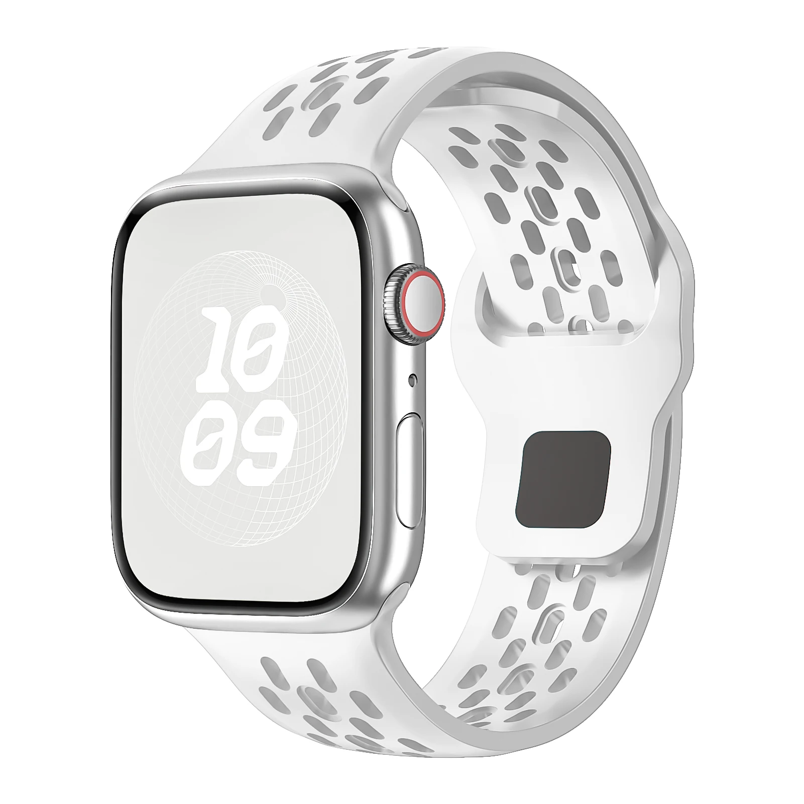 ตัวเลือกสินค้า สายซิลิโคน Apple Watch ปรับได้ 45-49 มม. ใส่ได้ทุกรุ่น