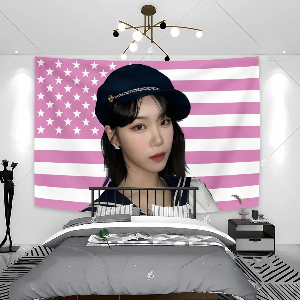 Beauty Girl Chaewons National Chae Flag Home Decoration Wall Hanging Tapestry Decoration Bedroom Sofa Background Cloth