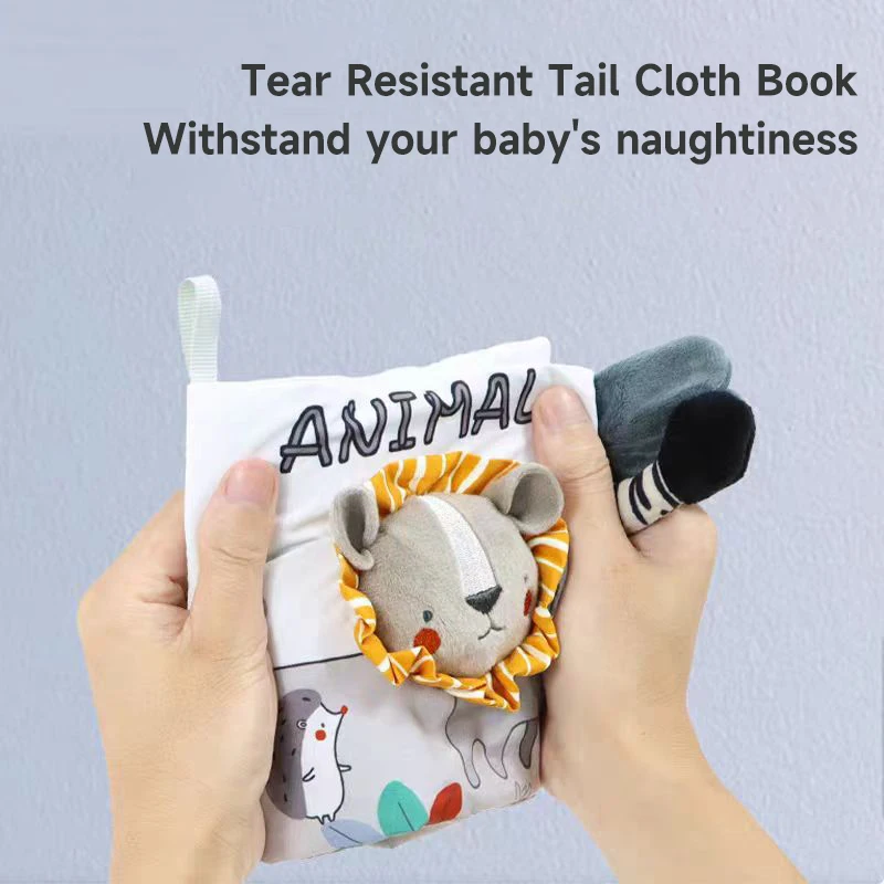 Baby Early Educational Toys Book Rustle Sound Soft Cloth Book Children Intelligence Development Learning Toys Washable Book 5
