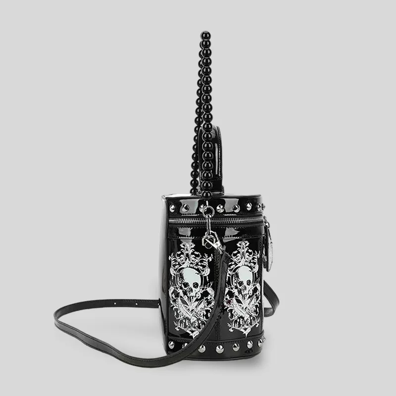 Steam Punk Industrial Retro Style Women's Crossbody Bag Medieval Coin Purse Versatile Medium Size Shoulder Bag with Phone Pocket