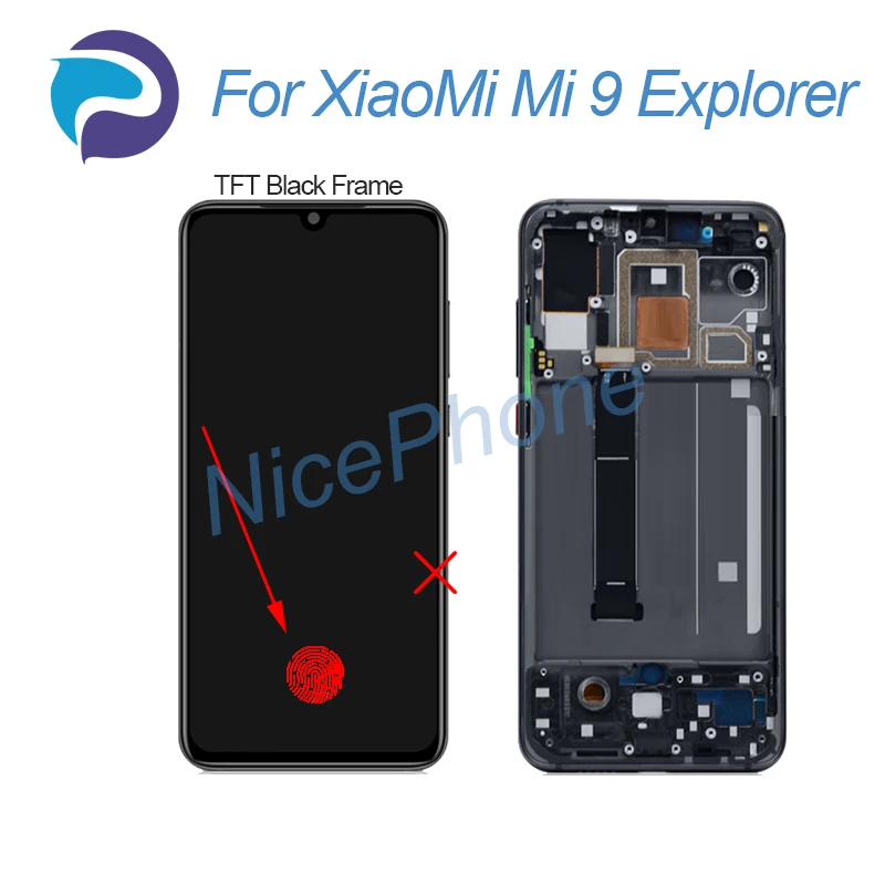 Dla XiaoMi Mi 9 Explorer ekran LCD + wyświetlacz dotykowy Digitizer 2340*1080 Mi 9 Explorer ekran LCD