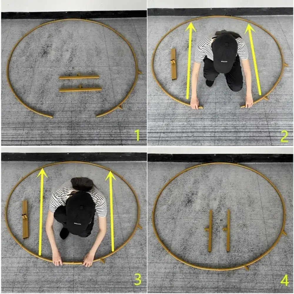 قوس معدني دائري خلفية تصوير