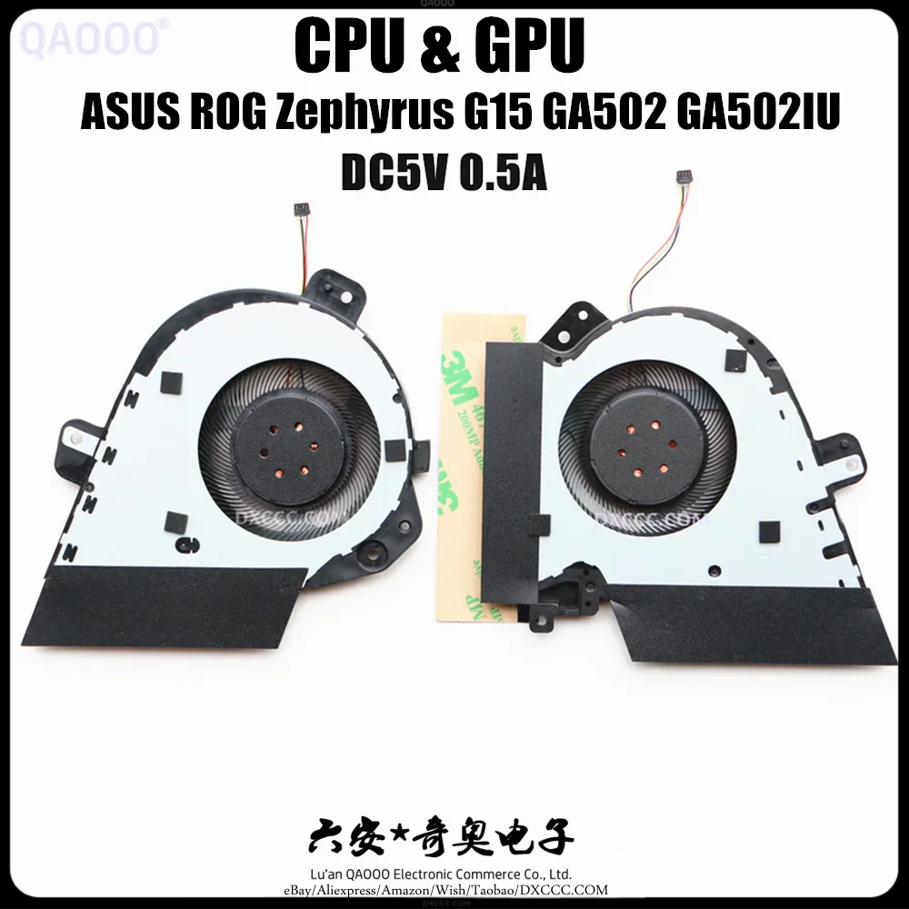 Muslimatexb Per Asus Rog Zephyrus G15 Ga502 Ga502Iu Ventola Di Raffreddamento Della Cpu
