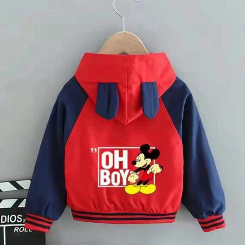 waterproof coats & jackets Children Coat Cartoon Spiderman Mickey Print Baby Boys Clothes Spring Autumn Kids Zipper Jacket Outwear Hoodies Windbreaker 1-8Y fleece lined waterproof jacket Outerwear & Coats