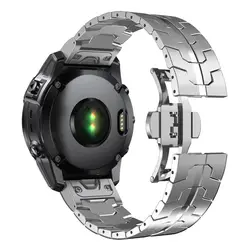Premium Stainless Steel Quick Fit Strap - 22mm/26mm - Universal Smart Watch Metal Band - Quick Fit 26MM (Silver)