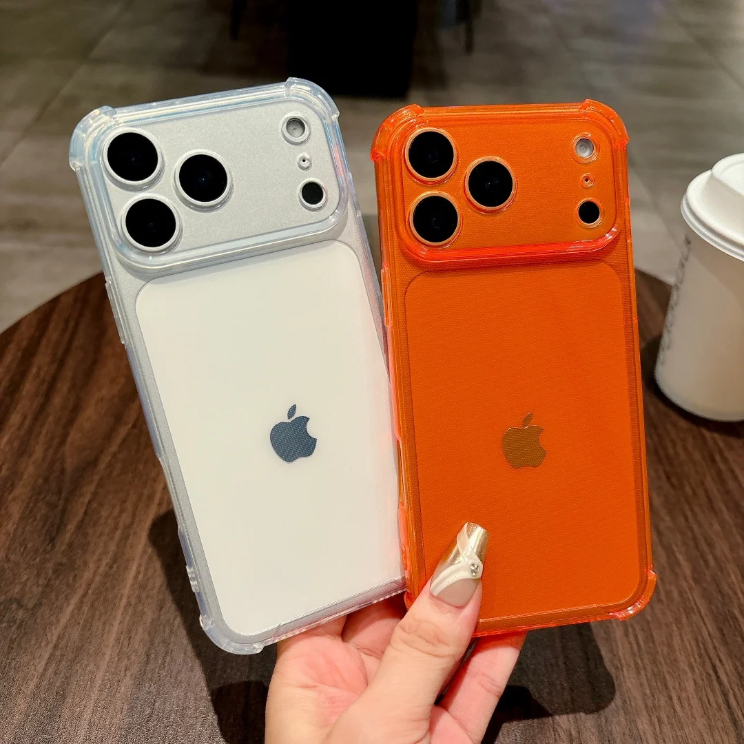 Four Corner Anti-Fall Clear Phone Case - Soft TPU Protective Shell