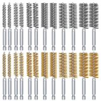 Stainless Steel Drilling Brush Twisted Wire Stainless Steel Cleaning Brushes For Electric Drill Impact Tool Cleaning 1