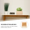 4 Pcs Lidless Storage Boxes Handicraft Wooden Boxes Small Crates Unfinished Wood Crate Jewelry Gift Boxes Containers Display 6