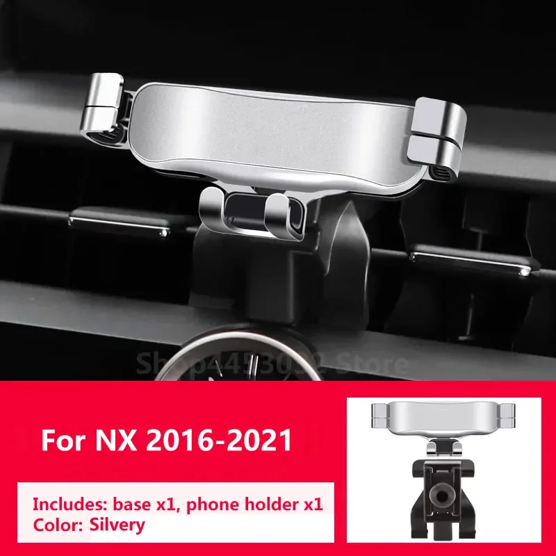 Gravity Car Phone Holder For Lexus NX-Paired With A Special Bracket Base Rotatable Not Block Vent Accessories