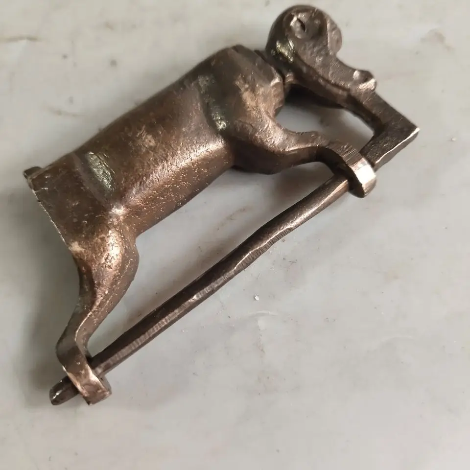 

2.8" China Collection Seiko Casting Pure Copper Zodiac Monkey Lock Decoration